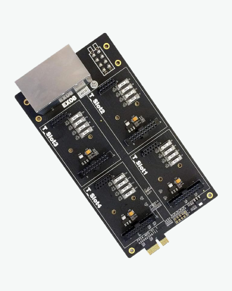 YEASTER-EX08 - Expansion Board: 4 on-board module slots and 8 interfaces on the panel for Yeaster IP PBX